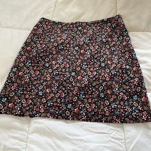 LOFT Floral Mini Skirt